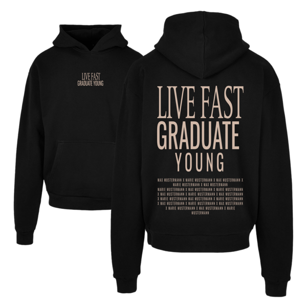 Live Fast Graduate Young Abschluss Pullover