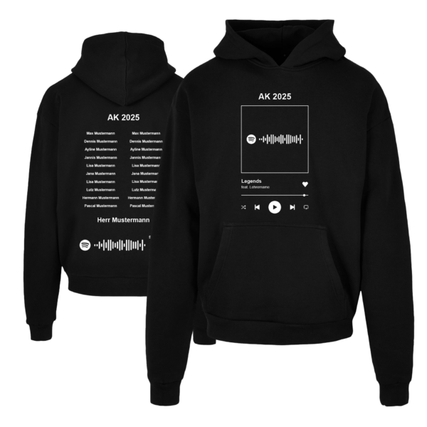 Spotify Player Playlist Code Abschluss Pullover